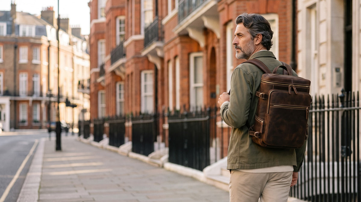 Sac à dos & sacoche en cuir pour homme