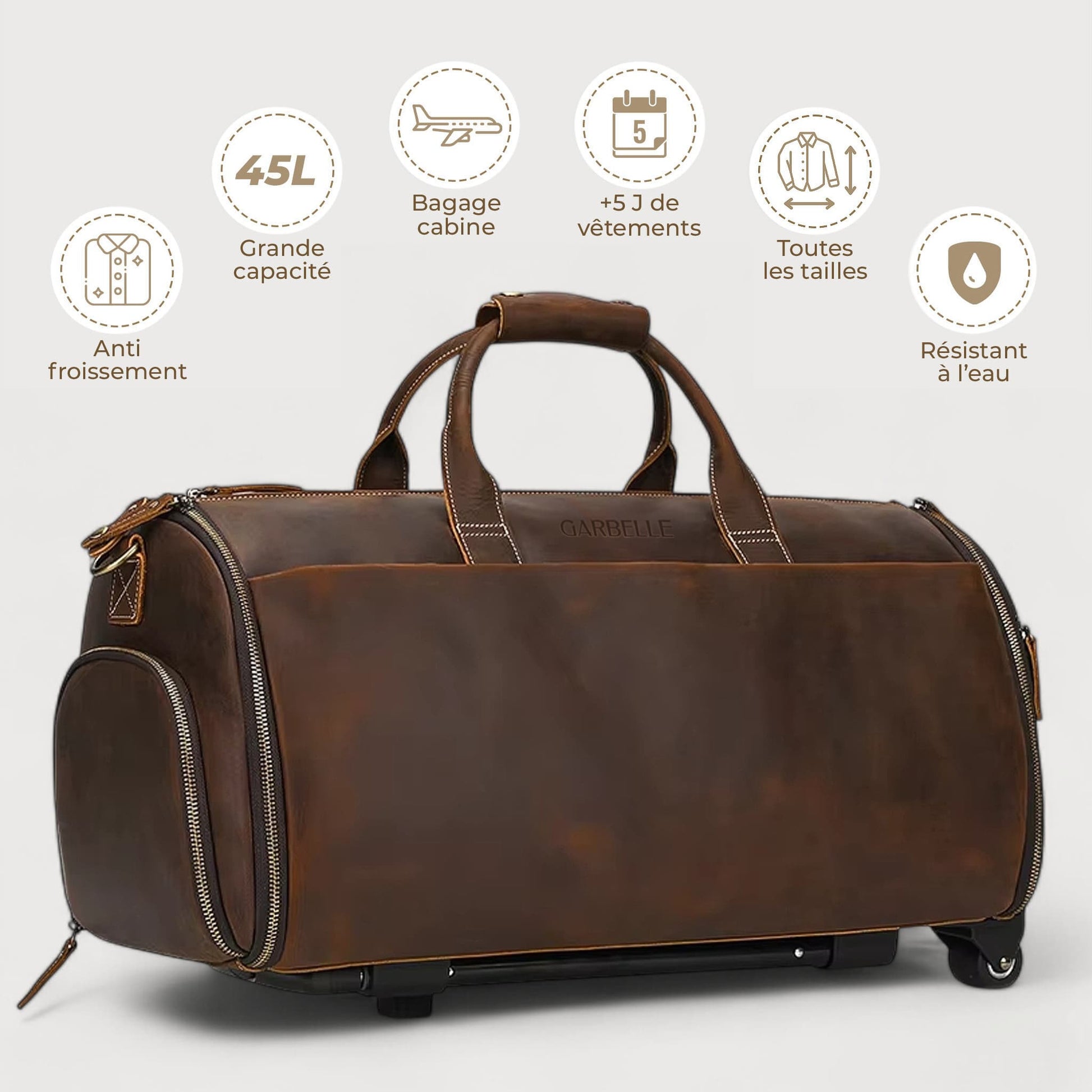 Grand Sac de Voyage en Cuir | Voyages Premium Grand Sac de Voyage en Cuir | Voyages Premium